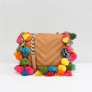 Pom Pom Trim ALDO Crossbody Bag
